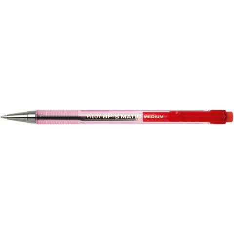 Penna a sfera a scatto Pilot BPS Matic 1,0 mm rosso 001622